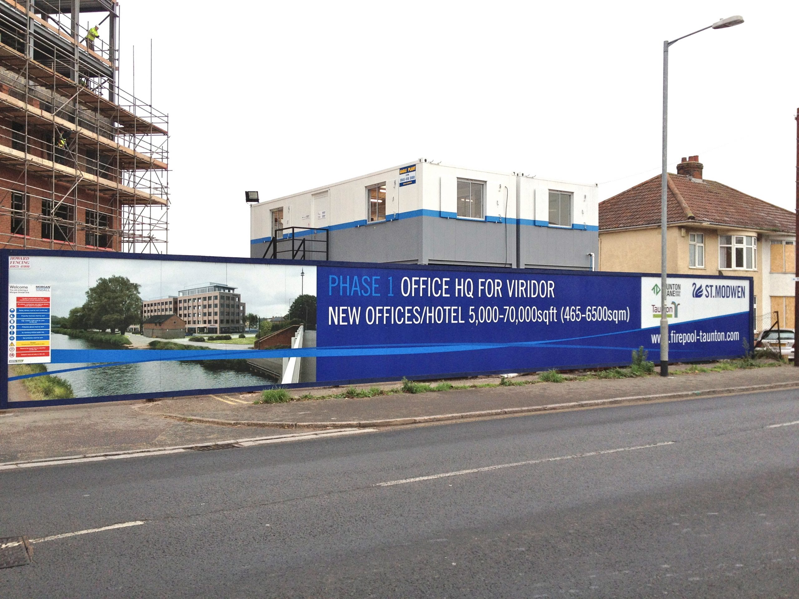 St Modwen Entrance Sign installation